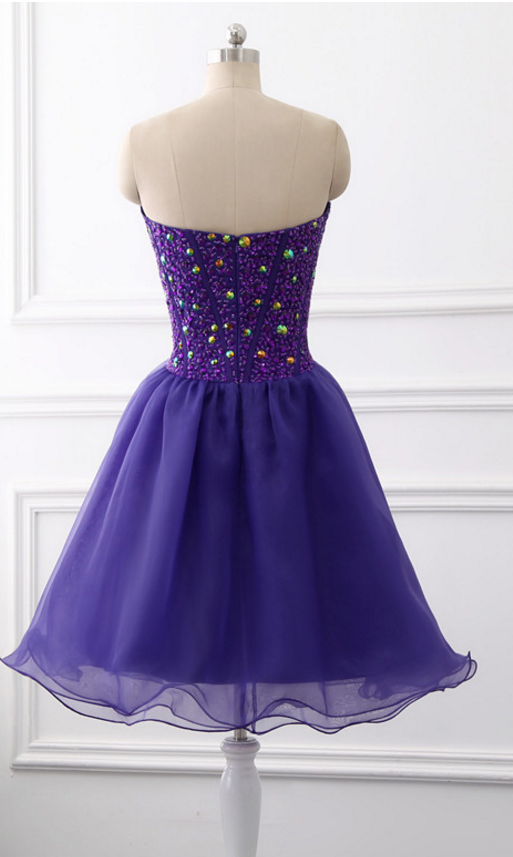 The Image Of Real Amethyst Dress Dear Short Sleeveless Top Pearl Party