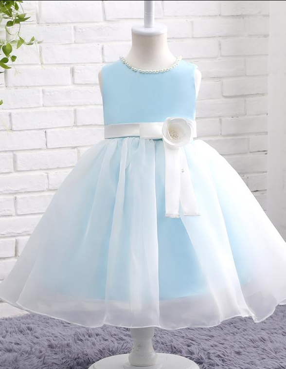 baby blue flower dress