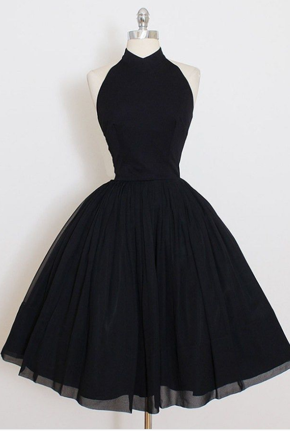 A Line Ruching Homecoming Dresses Sleeveless Homecoming Dresses Black Homecoming Dresses