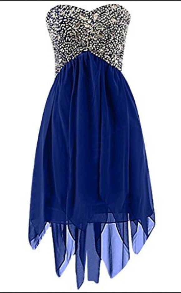 Royal Blue Homecoming Dress With Beading,sweetheart Homecoming Dress,custom Made Evening Dress