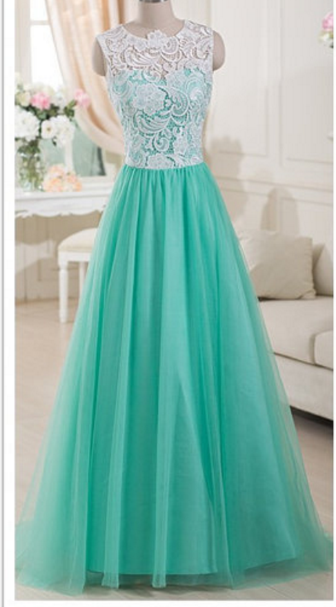 With Lace Top,prom Dresses Long,mint Tulle Prom Dresses,prom Dresses Plus Size,a-line Prom Dresses