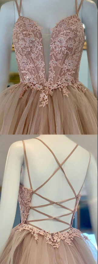 Yellow Tulle With Lace Sweetheart Long Evening Dress, Yellow Tulle Evening Prom Dress main image 0