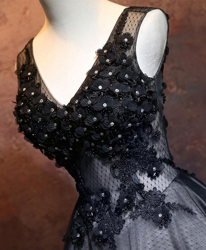Halter V-neck Short Lace Dresses Black