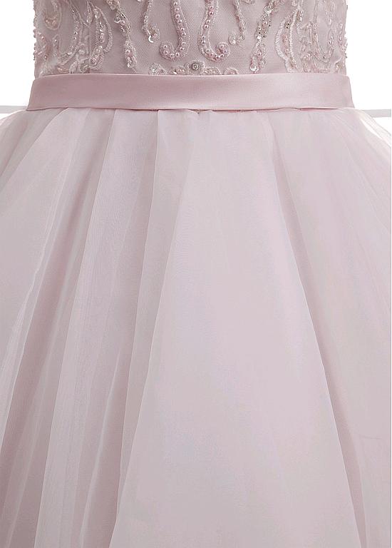  Spaghetti Straps Ball Gown Organza Prom Dress LBQ0639