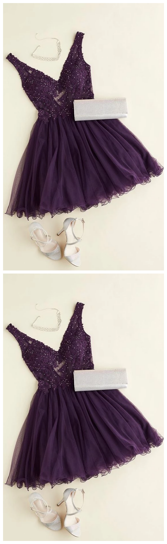 Purple Homecoming Dress