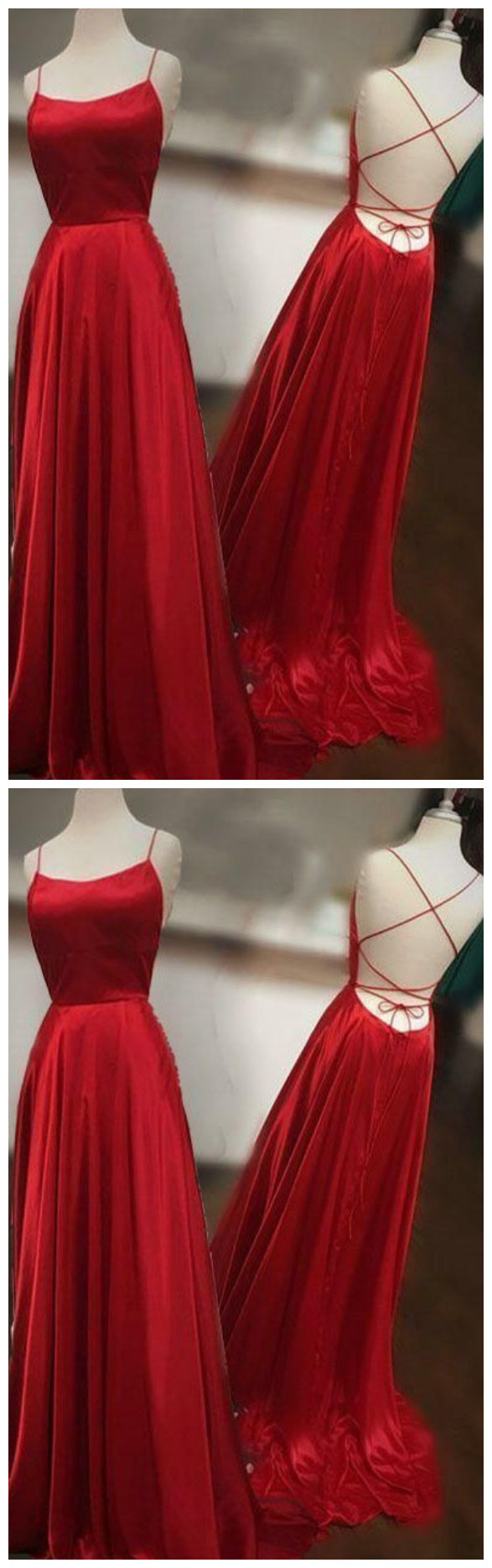 Charming Backless A Line Prom Dresses , Sexy Long Evening Party Dress