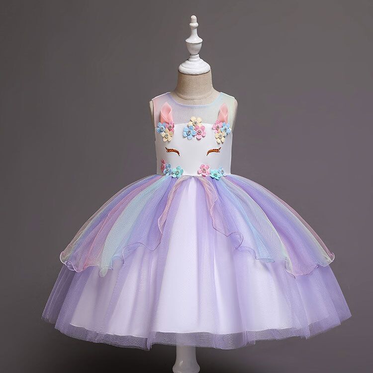 Flower Girl Dresses,big Children's Wear Unicorn Summer Children's Dress Girl Princess Dress Children's Dress Wedding