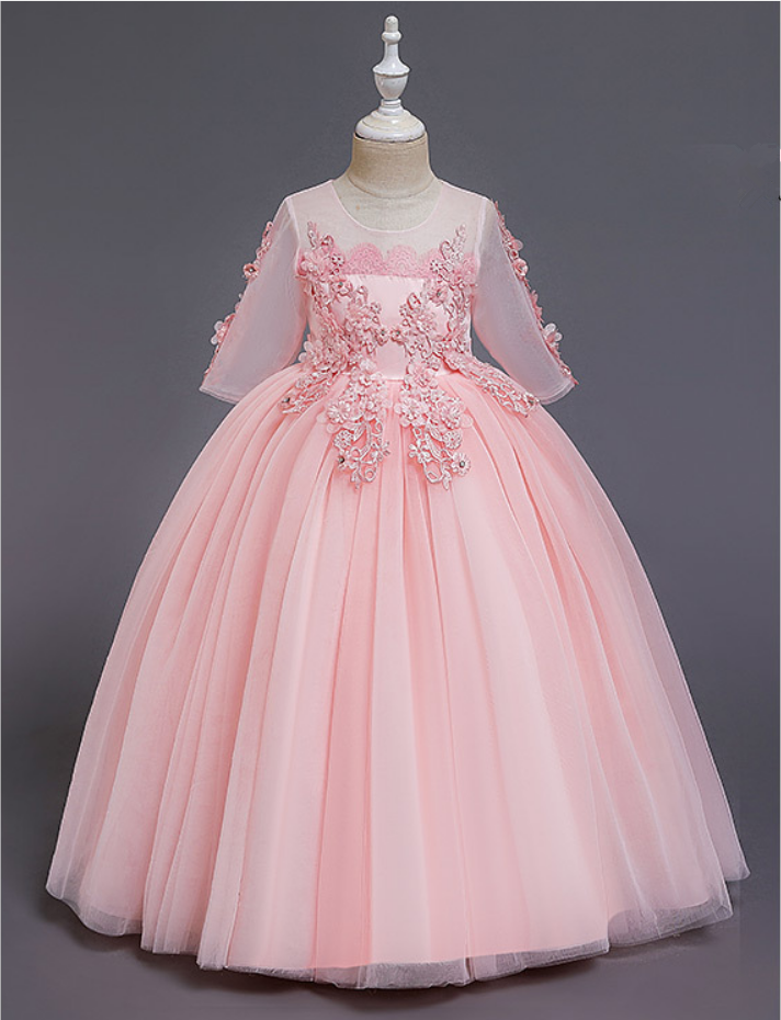 Flower Girl Dresses, Style Children Princess Skirt European And American Net Gauze Girl Dress