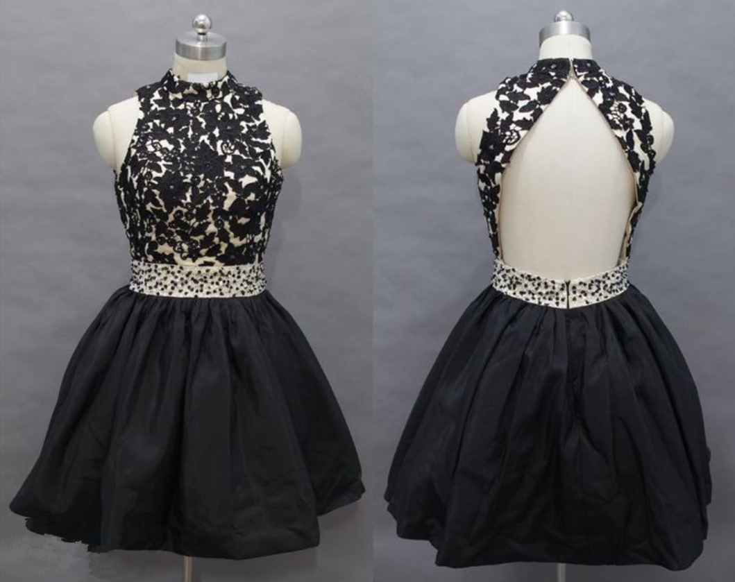 Robe De Cocktail Noire Femme - Snap - Taille L - Longueur Genou - Sans Manches - NEUVE