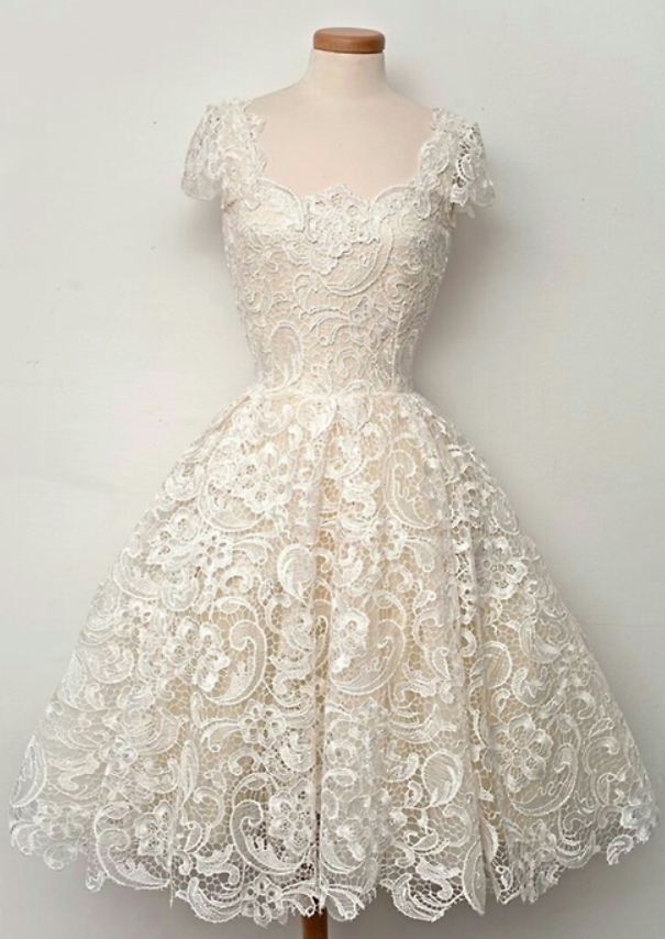 Charming Homecoming Dress,a-line Homecoming Dress,lace Homecoming Dress, Short Sleeve Prom Dress