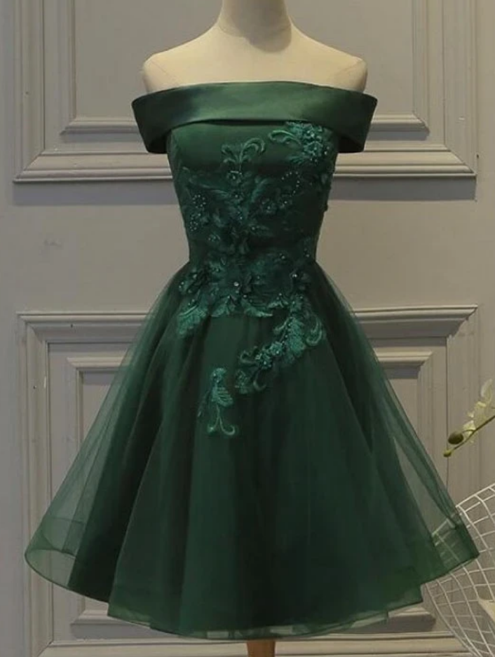 Dresses Off The Shoulder Tulle Dress, A Line