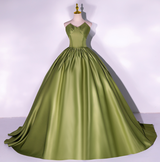 Evening Dress Fluffy Skirt Disney Fugitive Princess Dress Women's Texture Satin