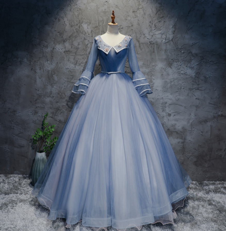 Prom Dresses,little Fairy Dress Tutu Dance Design Flare Sleeves