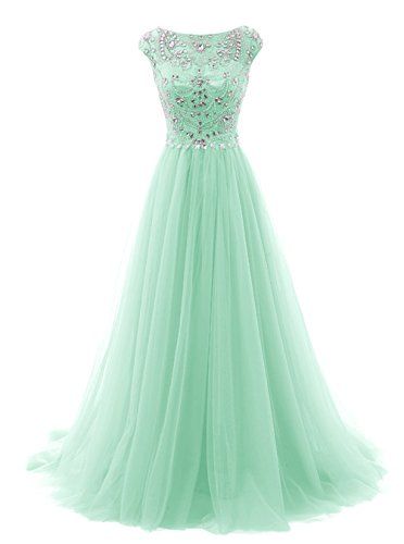 Tulle Prom Dresses,simple Prom Dress,prom Gown,prom Gown,long Evening Gowns,mint Green Prom Dresses For Teens