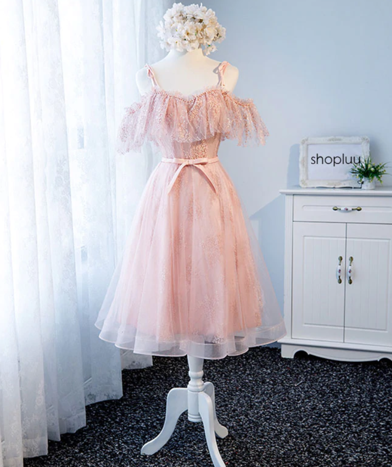 chinese dress ladies 3D Floral Applique Short Homecoming Dress main image 0