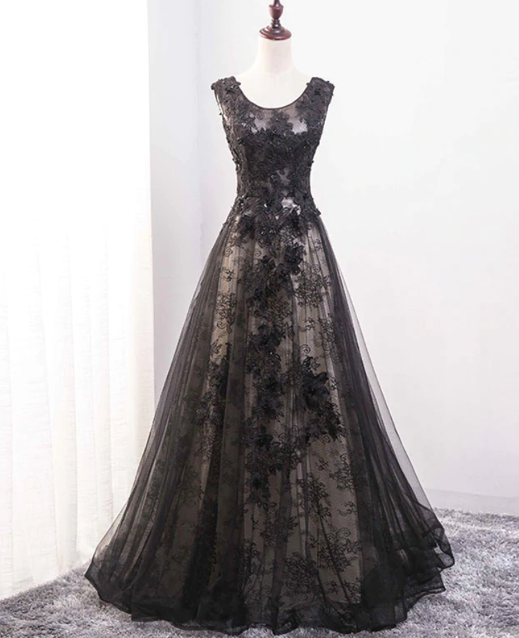 Prom Dresses,lace Floor Length Prom Dress, Evening Dress