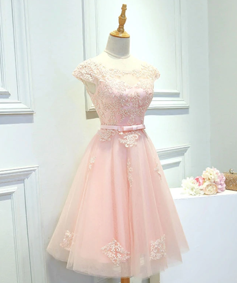 Homecoming Dresses,lace Tulle Short Prom Dress, Evening Dress