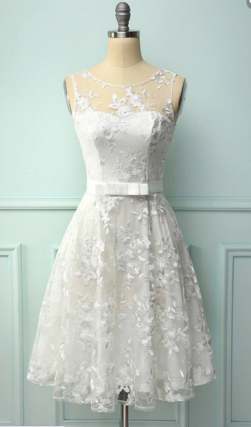 open lace back dress The Ivory Silk Garden Party Gown – Selkie main image 1