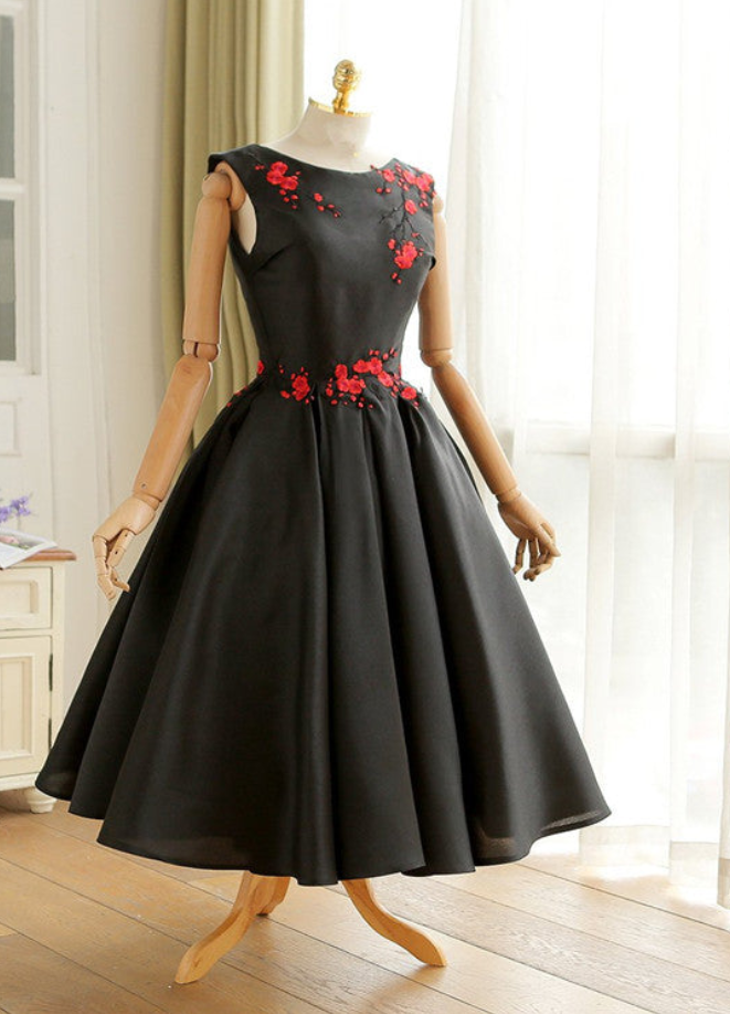 Homecoming Dresses,vintage Style Tea Length Wedding Party Dress,prom Dress Short Formal Dress