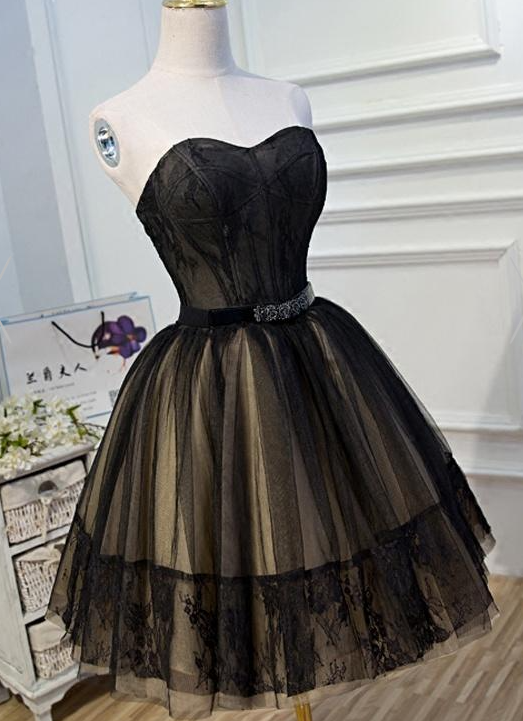 chinese dress ladies CLEMENTINE / Black Wedding Dress in Simple and Elegant Design main image 0