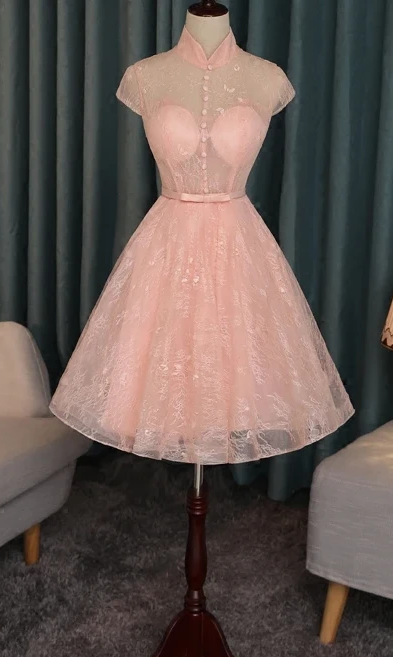 green emerald velvet dress A-Line Beaded Halter Neckline Homecoming Dress Short Prom Dress PG166 Custom Size / Chocolate