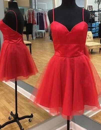 Red Short Homecoming Dresses, Red Simple Prom Dress, Party Dress, Formal Dress