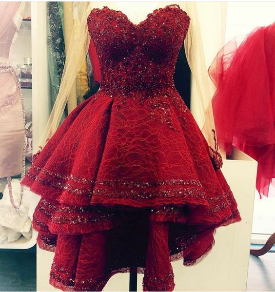 Sweetheart Prom Dress,sequins Prom Dress,red Prom Dress,fashion Homecoming Dress