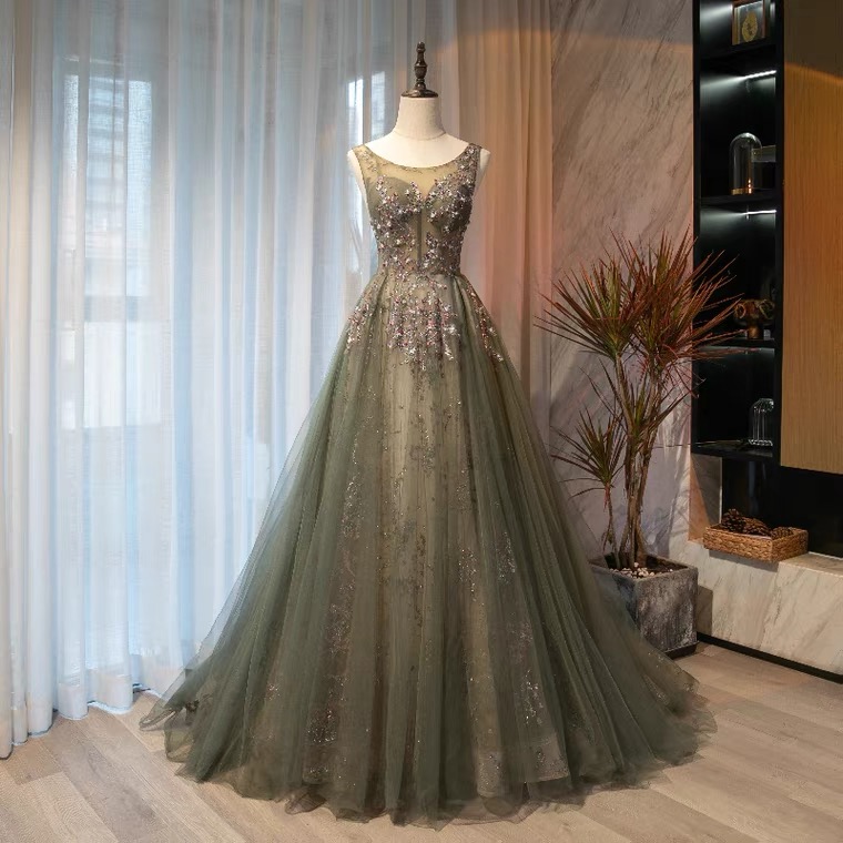 Style, V-neck Prom Dress,fairy Elegant Dress