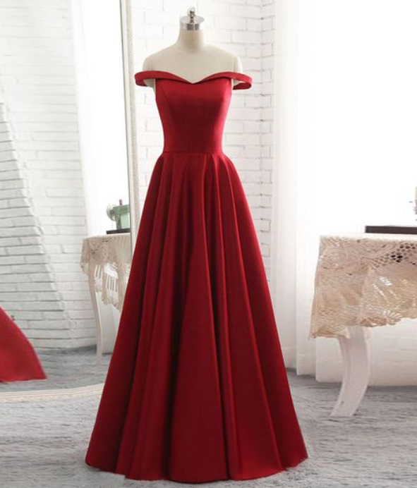 Elegant Sweetheart Off Shoulder Formal Prom Dress, Beautiful Long Prom Dress, Banquet Party Dress