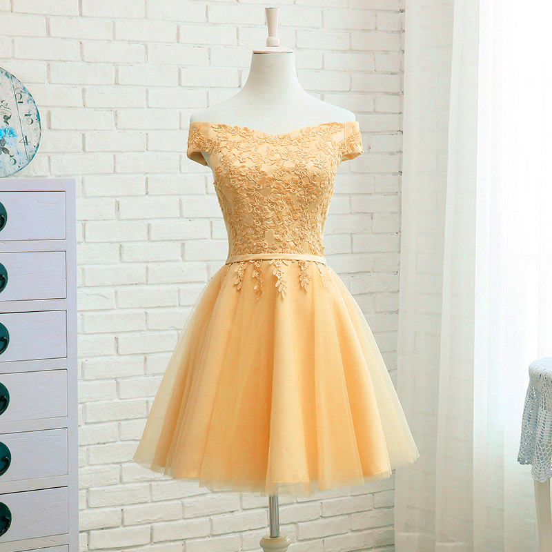 Elegant Lovely Boat Neckline Tulle Homecoming Dress, Beautiful Short Dress, Banquet Party Dress