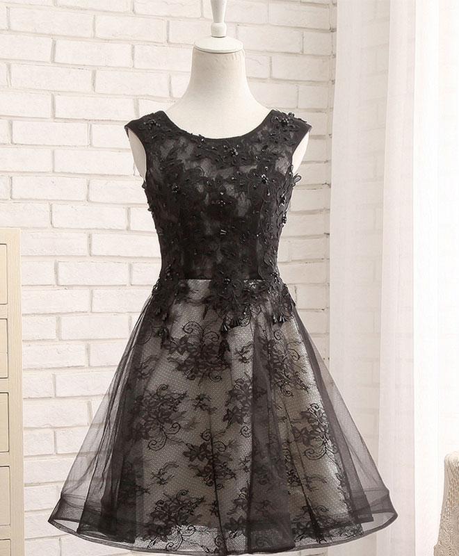 Elegant Sweetheart Lace Tulle Homecoming Dress, Beautiful Short Dress, Banquet Party Dress