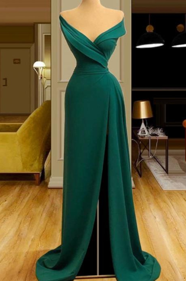 Prom Dresses.green Evening Dress, Mermaid Evening Dress