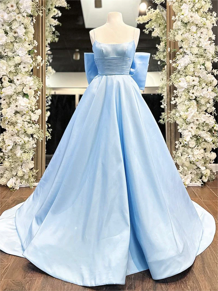 graduation dresses for 2025 long prom dresses 2025 2025 Light Blue Long Prom Dresses Feathers A Line V  Neck Graduation Dress High Slit White / US4