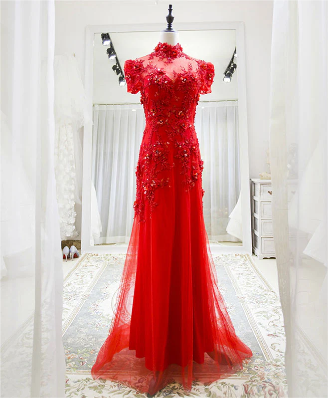 pink floral off shoulder dress Long A Line Off Shoulder Formal Floral Evening Gown main image 1