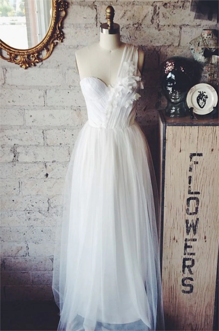 prom dresses formal Ball Gown A-Line Prom Dresses Princess Dress Formal Wedding Guest Floor Length Sleeveless V Neck Tulle Backless with Pleats Ruched Appliques, Custom