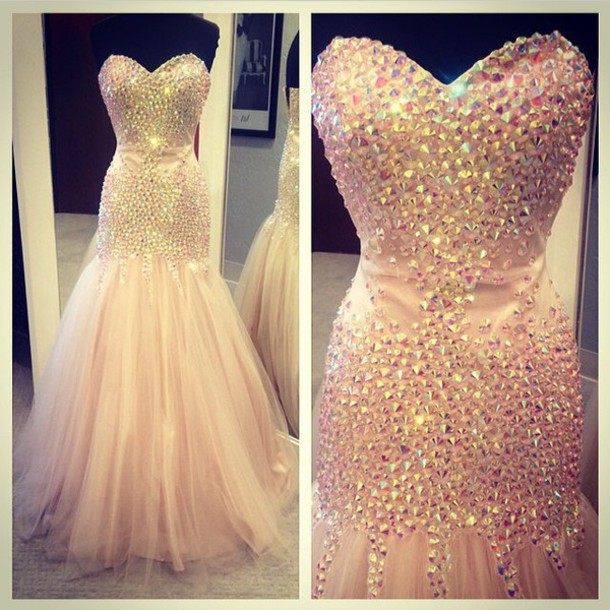 Custom Made 2015 Beading Evening Dresses Sweetheart Floor-Length Prom  Dresses Real Made Evening Dres on Luulla