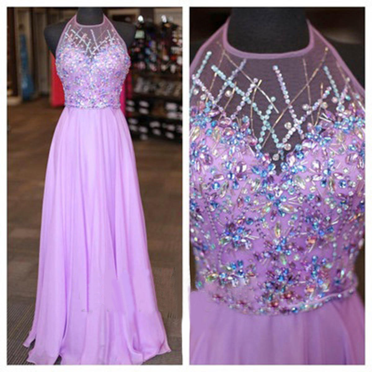 Lilac Prom Dresses, Beaded Prom Dress, Sexy Prom Dresses, Prom Dresses, 2016 Prom Dresses, Sexy Prom Dresses, Dresses For Prom