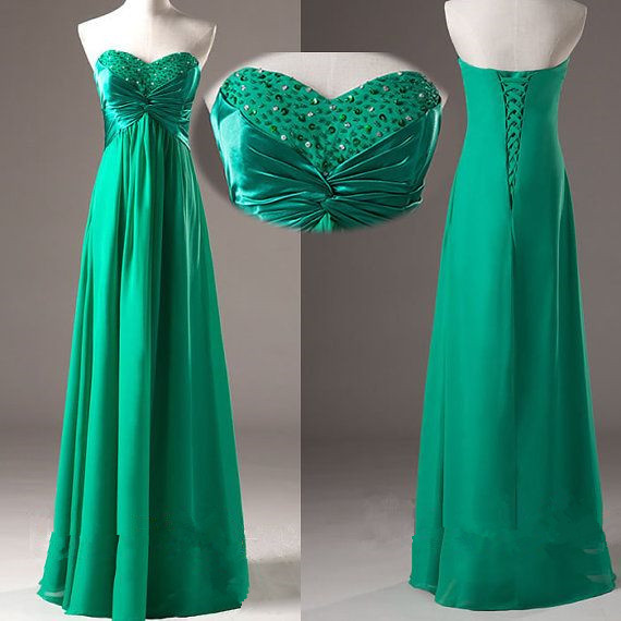 Pageant Dress Sexy Green Simple Elegant Prom Dresses 2016 Beading, Simple Prom Dress Bridesmaid Dresses, Formal Party Dresses, Prom Sweetheart