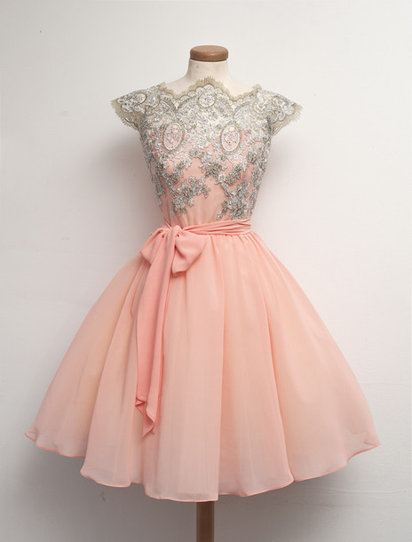 Custom Made Pink Lace Homecoming Dresses, Short Pink Dresses For Prom, Pink Lace Prom Dress, Braidsmaid Dress