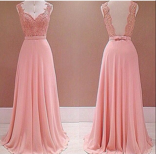 Prom Dresses,pink Evening Gowns,lace Formal Dresses,prom Dresses,2016 Fashion Evening Gown,beautiful Evening Dress,pink Formal Dress,lace Prom