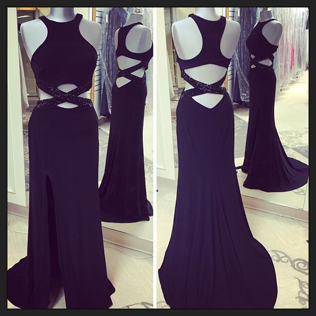 Black Prom Dresses,backless Prom Dress,chiffon Prom Dress,mermaid Prom Dresses,formal Gown,open Back Evening Gowns,open Backs Party Dress,prom