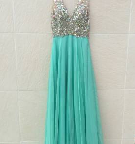 Blue Prom Dresses,chiffon Prom Gowns,sparkle Prom Dresses,long Party Dresses,simple Prom Dress,elegant Evening Gowns,modest Prom Gowns,beaded
