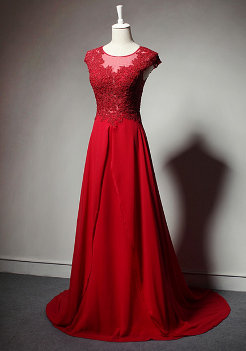 Chiffon Prom Dresses,red Evening Dress,prom Dress,prom Gown,sexy Prom Dress,long Prom Gown,modest Evening Gowns For Teens
