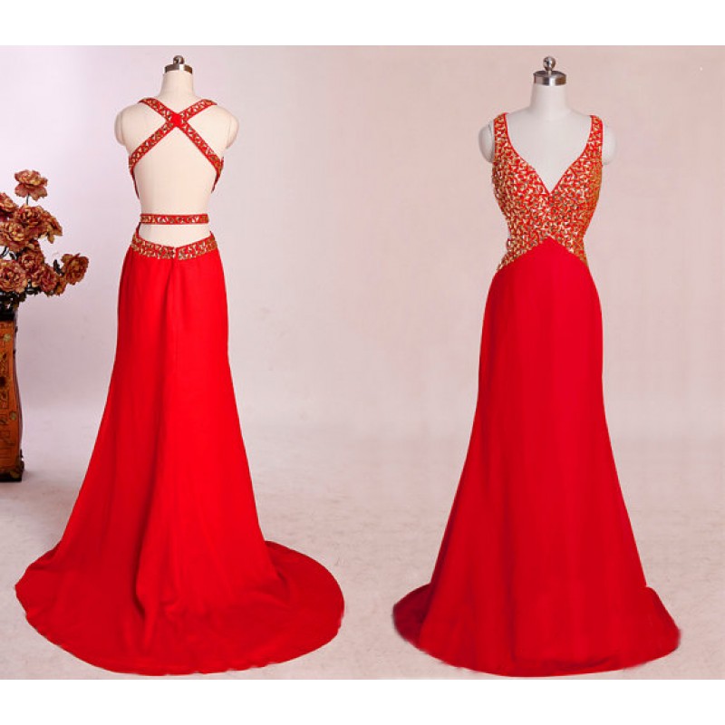 Red Backless Dress, Mermaid Prom Dresses, Red Prom Dress, Unique Prom Dresses, Sexy Prom Dresses, 2015 Prom Dresses, Popular Prom Dresses,
