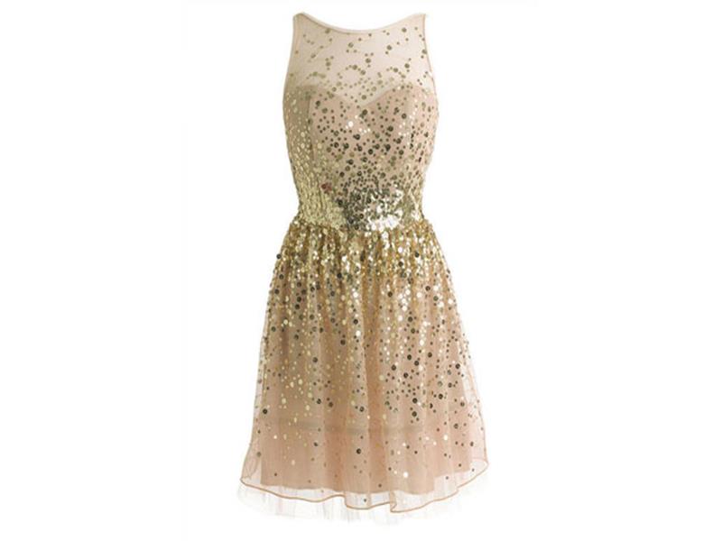 gold sequin sparkle dress Cinderella Divine main image 0