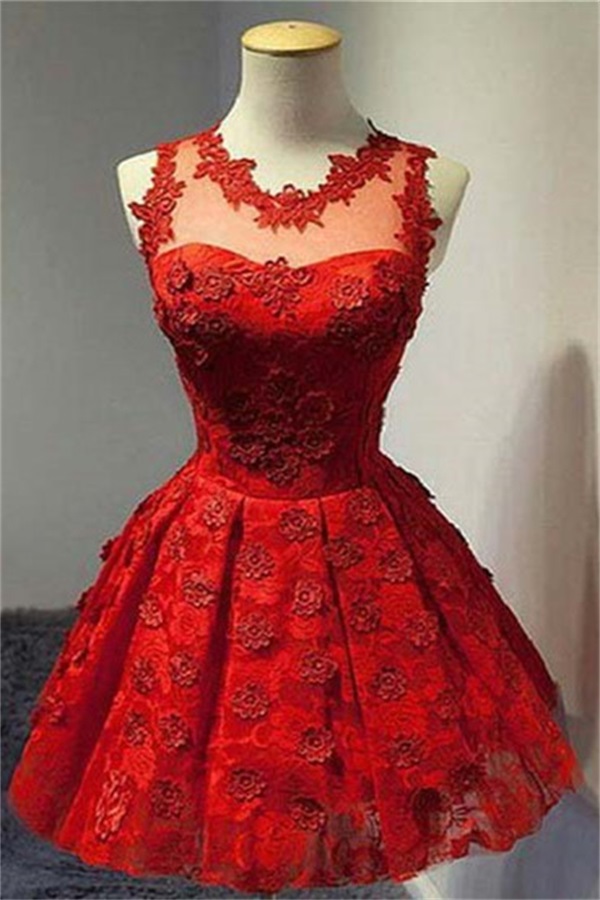 Cute Short Red Homecoming Dresses Top ...