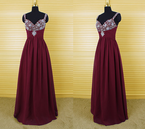 Burgundy Prom Dresses,prom Dress,prom Dresses,wine Red Prom Dresses,formal Gown,evening Gowns,modest Party Dress,chiffon Prom Gown For Teens