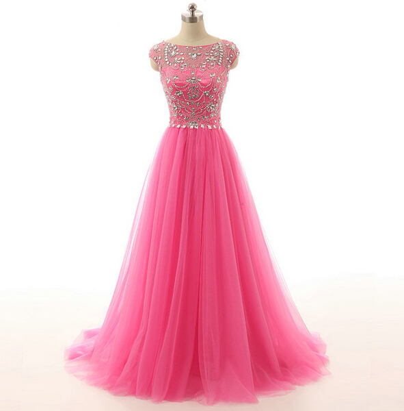 pink party gown