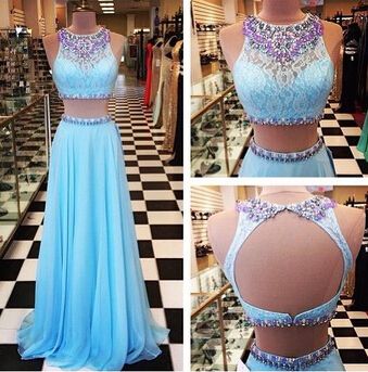 2 Piece Prom Gown,two Piece Prom Dresses,evening Gowns,2 Pieces Party Dresses,evening Gowns,sparkle Formal Dress For Teens