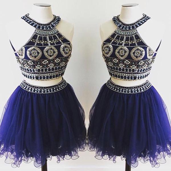 Navy Blue Homecoming Dress,homecoming Dresses,tulle Homecoming Dress,a Line Party Dress,green Short Prom Gown,sweet 16 Dress,beading Homecoming